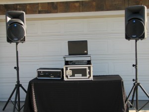 A small DJ Set-up Image: small Los Angeles DJ Set-up